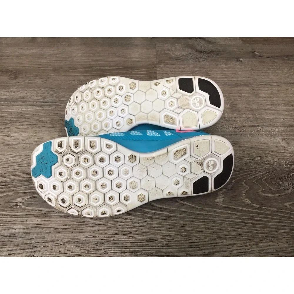 Nike Free 5.0 (GS) Blue Youth Size 5Y Girls Running Sneakers 644446-401 Shoes